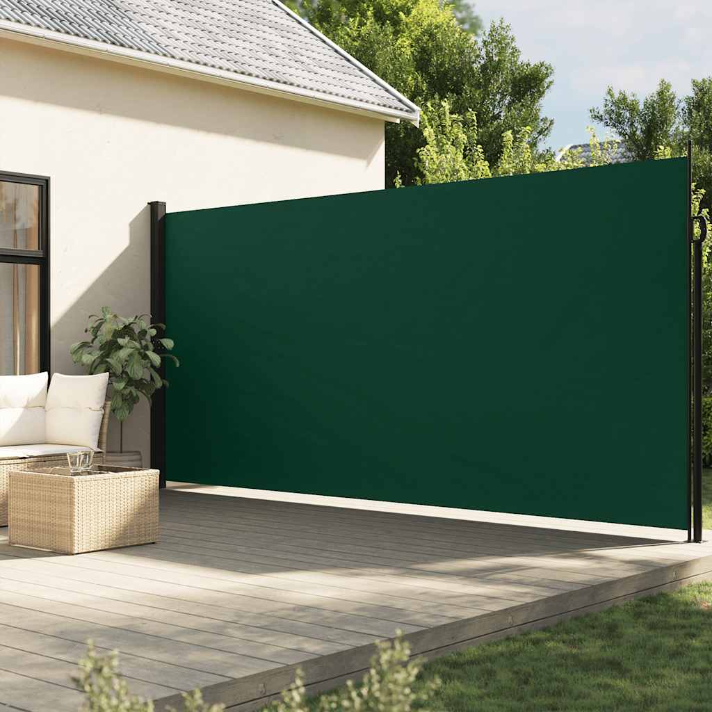 Vidaxx ausziehbarer Windschutz 200x600 cm dunkelgrün