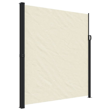 Vidaxx ausziehbarer Windschutz 220x600 cm cremefarben