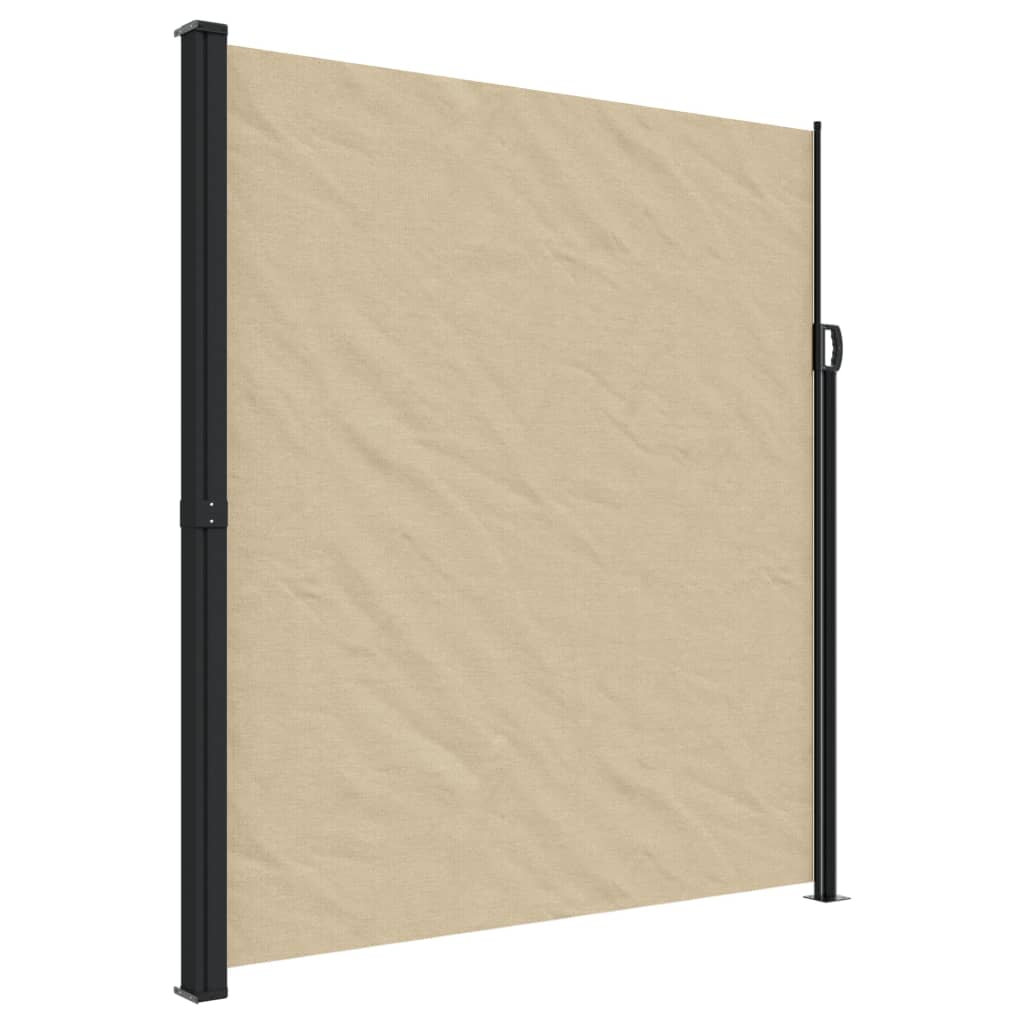 VidaXL Ausziehbarer Windschutz 220x600 cm beige