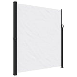 VidaXL Ausziehbarer Windschutz 220x600 cm weiß