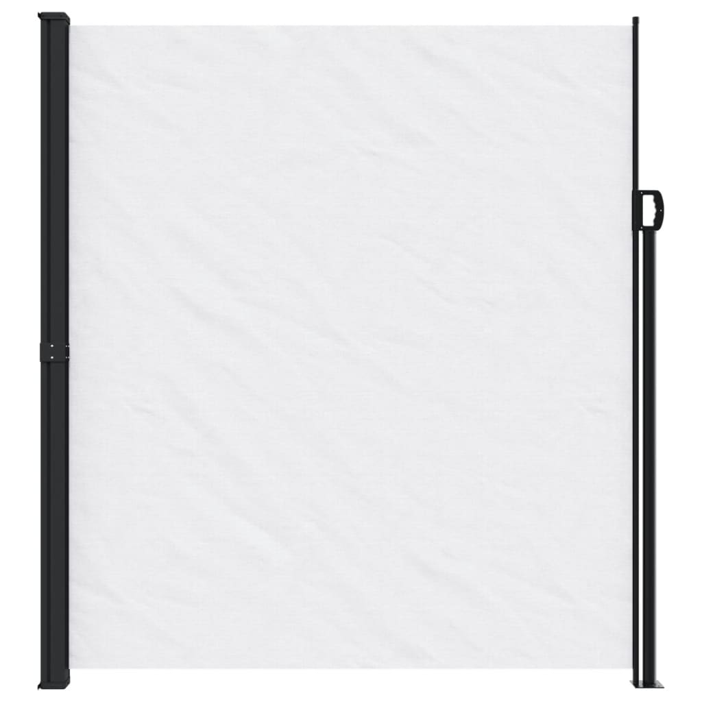 VidaXL Ausziehbarer Windschutz 220x600 cm weiß