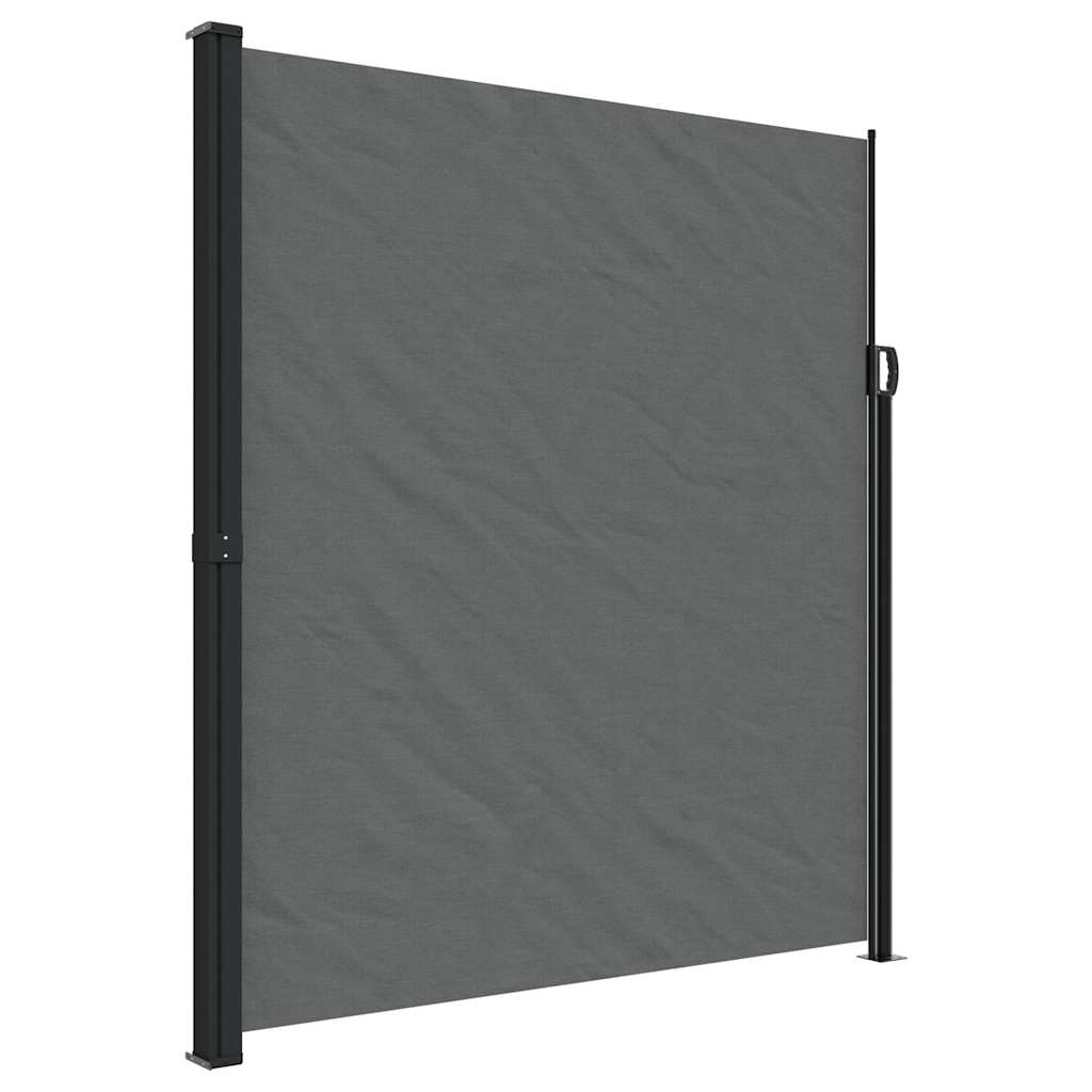 Vidaxx ausziehbarer Windschutz 220x600 cm Anthrazit