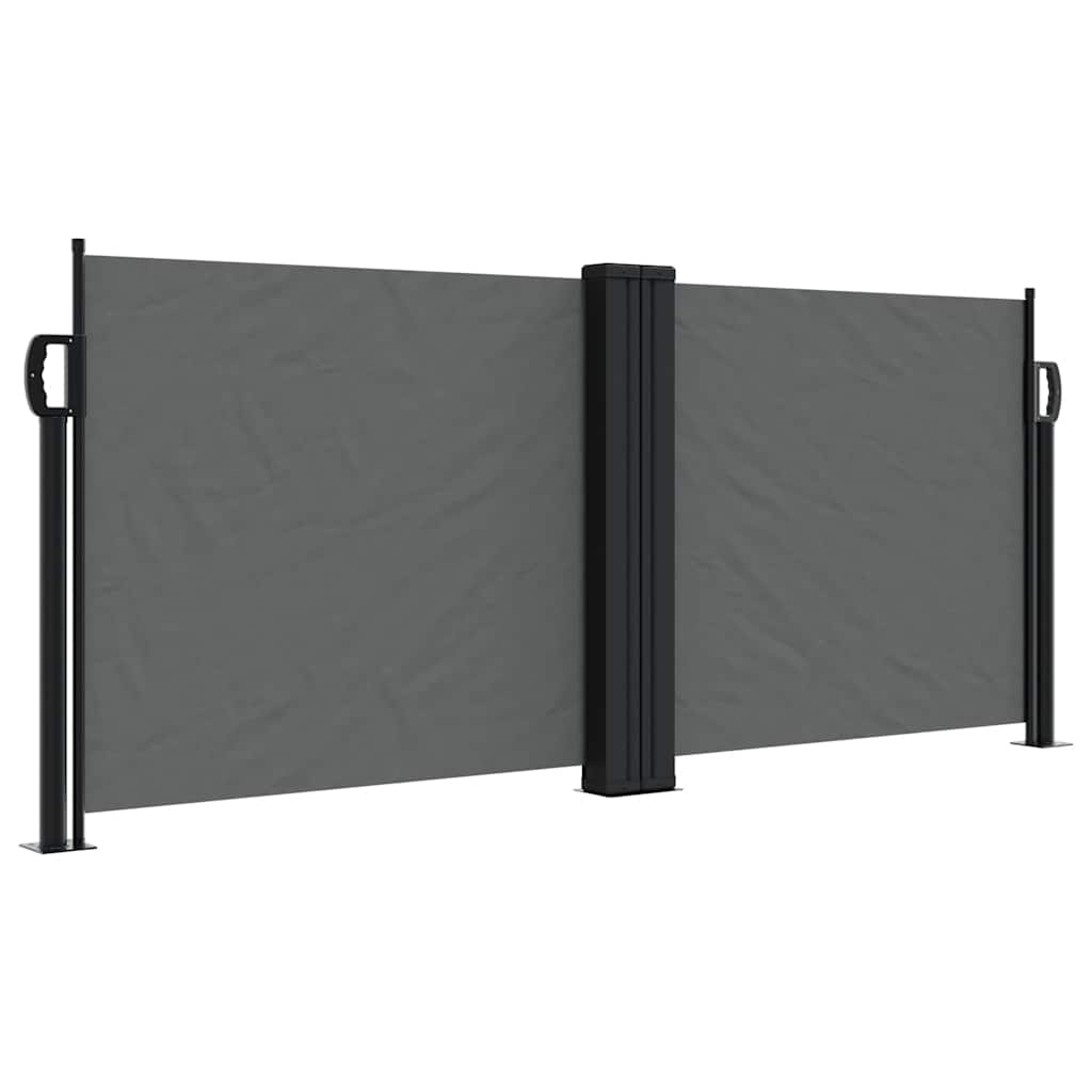 Vidaxx ausziehbarer Windschutz 100x600 cm Anthrazit