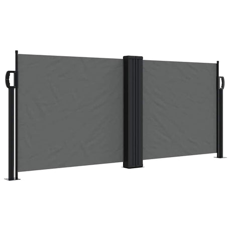 Vidaxx ausziehbarer Windschutz 100x600 cm Anthrazit