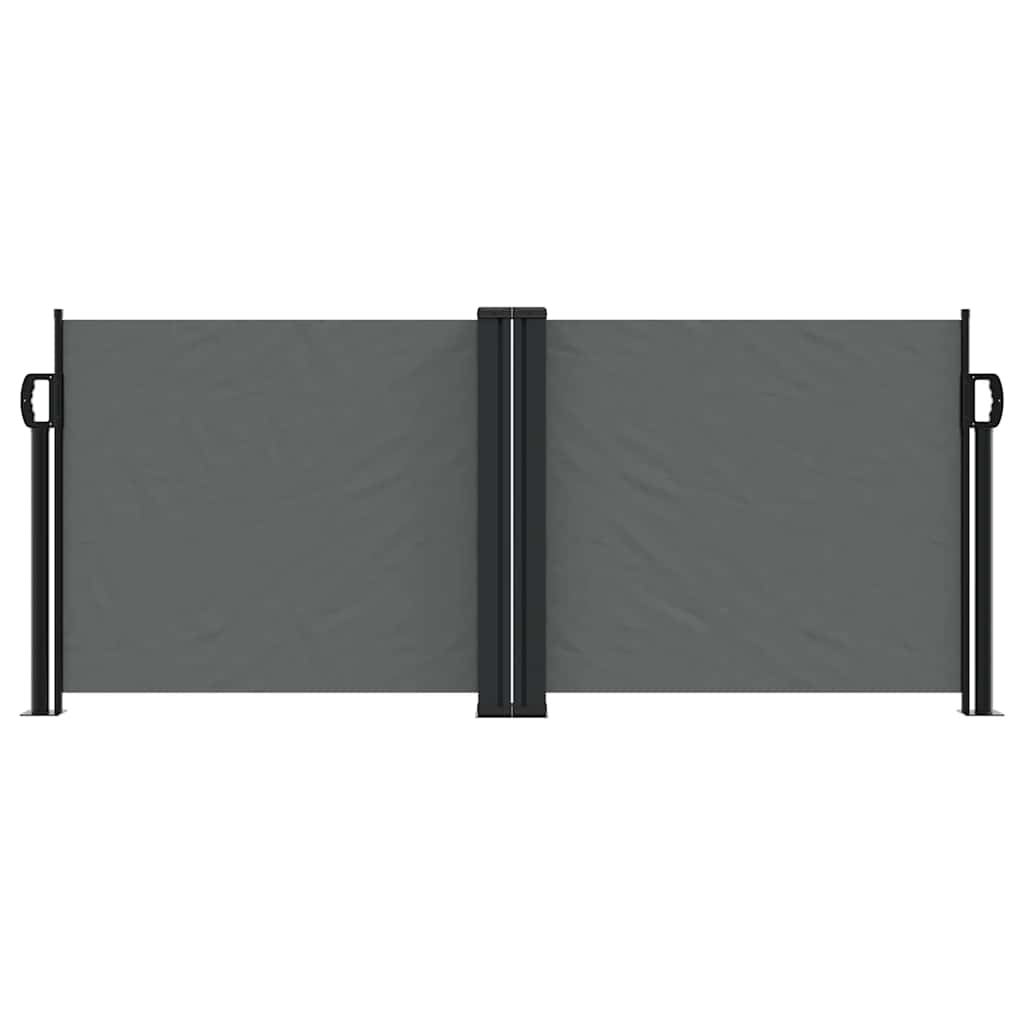 Vidaxx ausziehbarer Windschutz 100x600 cm Anthrazit