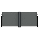 Vidaxx ausziehbarer Windschutz 100x600 cm Anthrazit