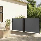 Vidaxx ausziehbarer Windschutz 100x600 cm Anthrazit