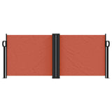 Vidaxx ausziehbarer Windschutz 100x600 cm terrakottafarben