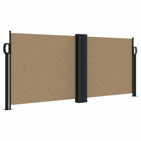 Vidaxx ausziehbarer Windschutz 100x600 cm Taupe