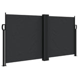 Vidaxx ausziehbarer Windschutz 120x600 cm schwarz