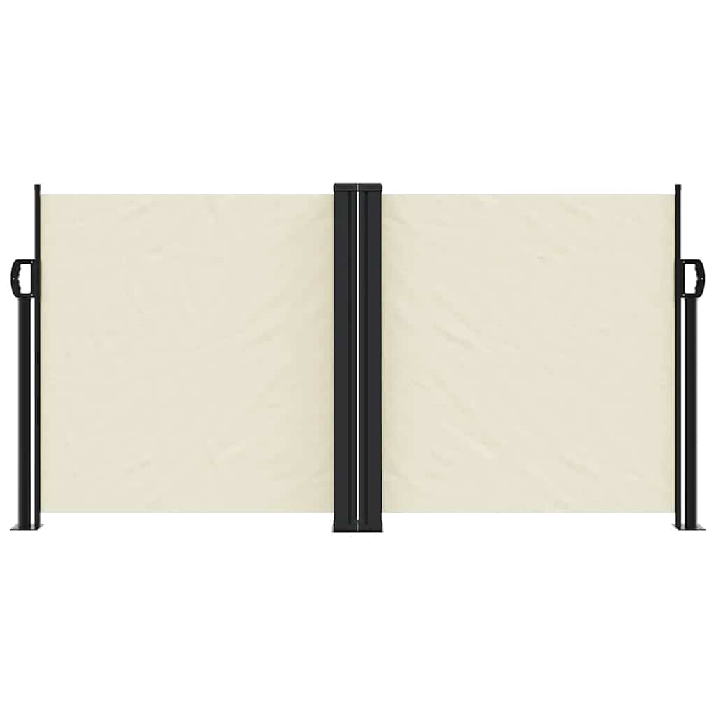 Vidaxx ausziehbarer Windschutz 120x600 cm creme