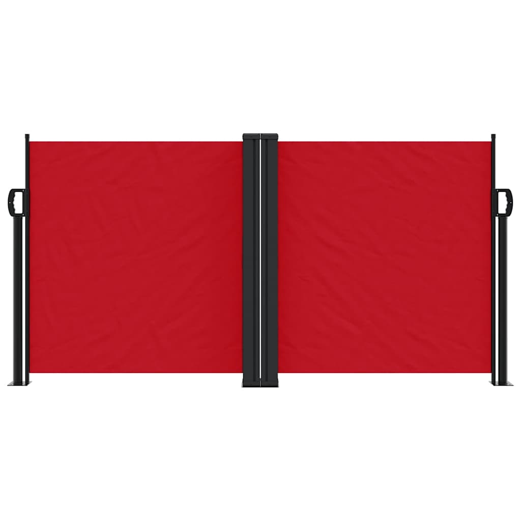 Vidaxx ausziehbarer Windschutz 120x600 cm rot