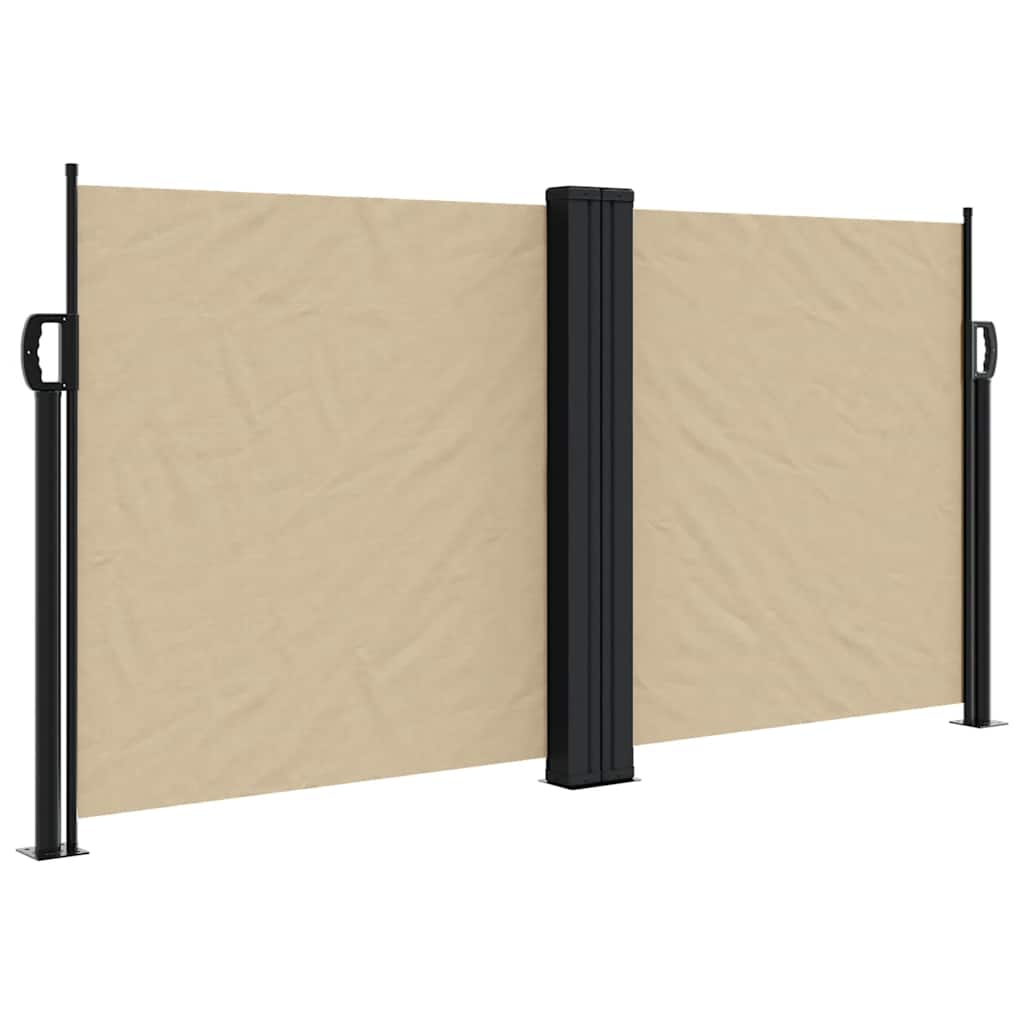 Vidaxx ausziehbarer Windschutz 120x600 cm beige
