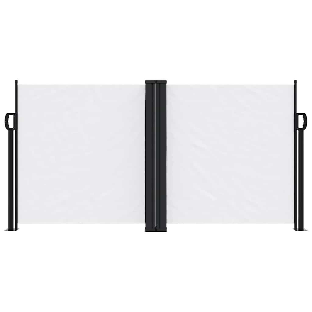 Vidaxx ausziehbarer Windschutz 120x600 cm weiß