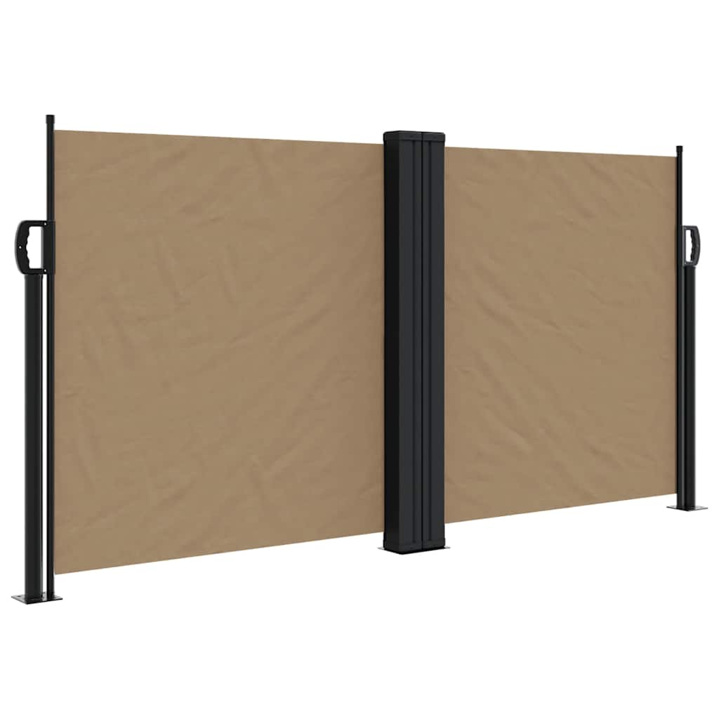 Vidaxx ausziehbarer Windschutz 120x600 cm Taupe