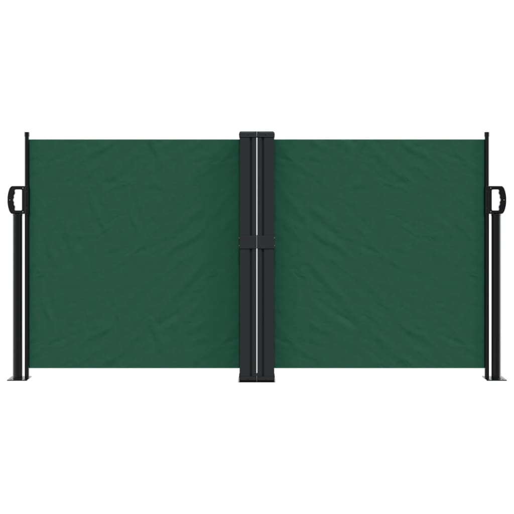 Vidaxx ausziehbarer Windschutz 120x600 cm dunkelgrün