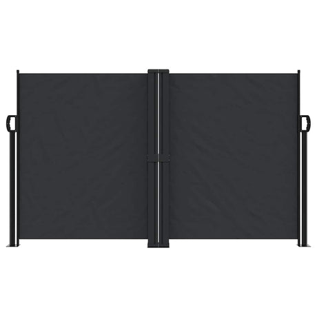Vidaxx ausziehbarer Windschutz 140x600 cm schwarz