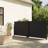 Vidaxx ausziehbarer Windschutz 140x600 cm schwarz