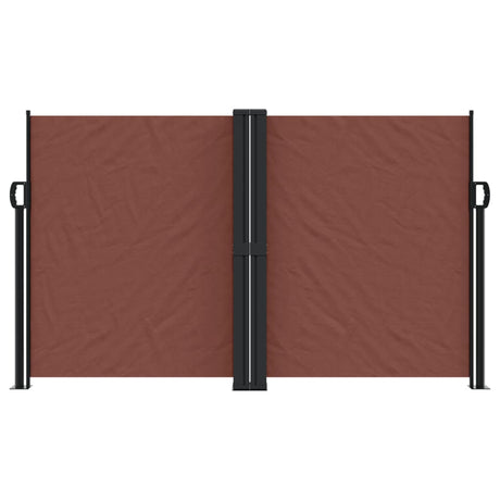Vidaxx ausziehbarer Windschutz 140x600 cm braun