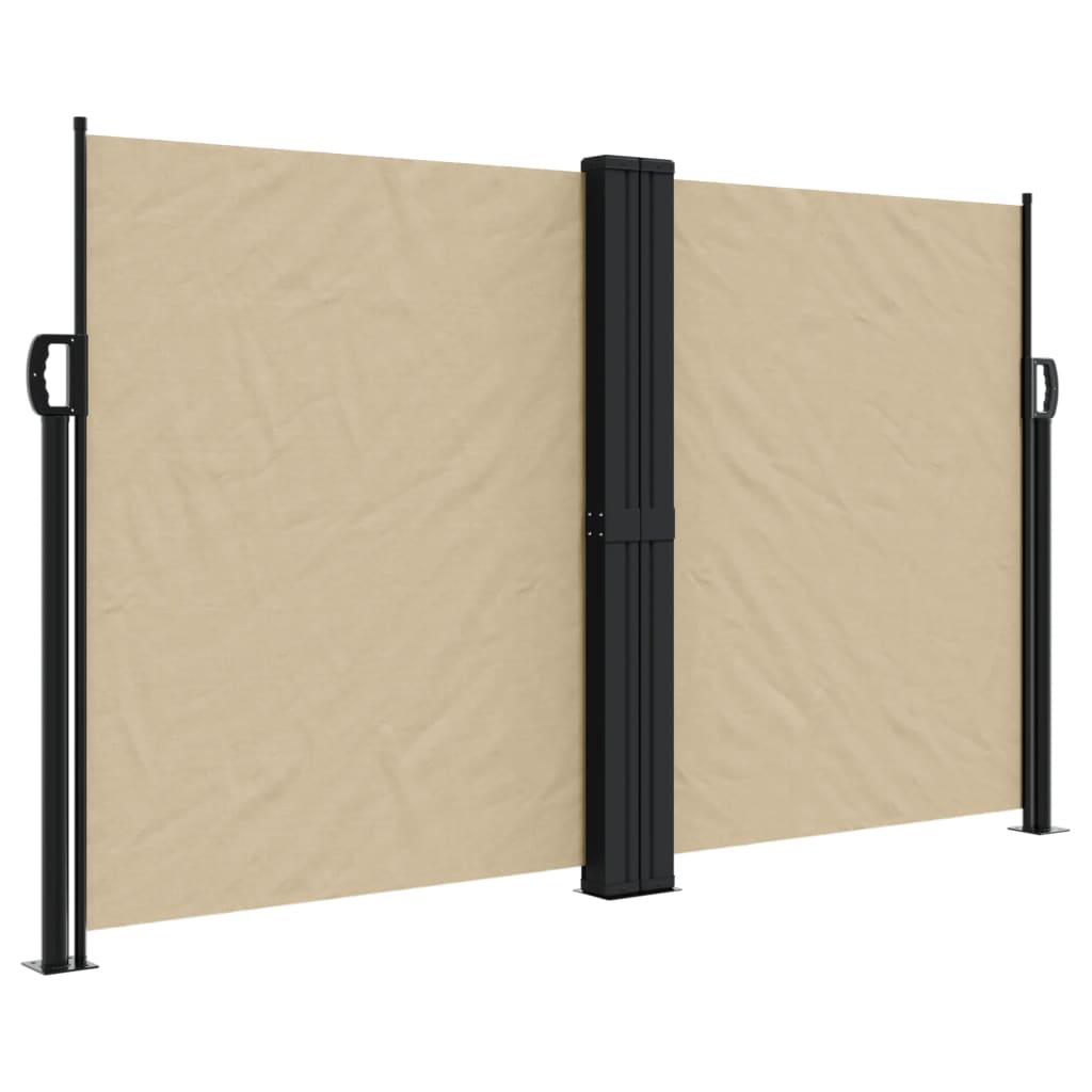 Vidaxx ausziehbarer Windschutz 140x600 cm beige