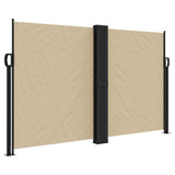 Vidaxx ausziehbarer Windschutz 140x600 cm beige