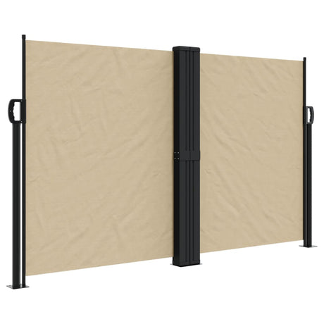 Vidaxx ausziehbarer Windschutz 140x600 cm beige
