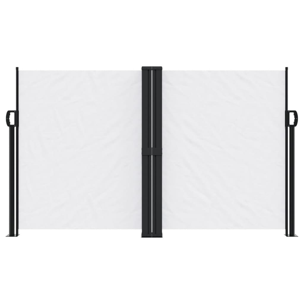 Vidaxx ausziehbarer Windschutz 140x600 cm weiß