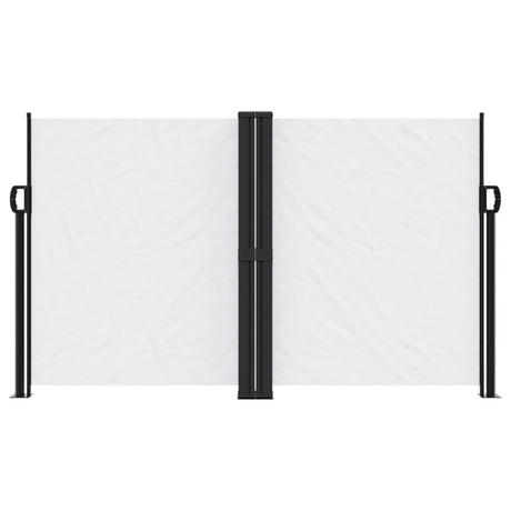 Vidaxx ausziehbarer Windschutz 140x600 cm weiß