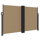 Vidaxx ausziehbarer Windschutz 140x600 cm Taupe