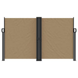 Vidaxx ausziehbarer Windschutz 140x600 cm Taupe