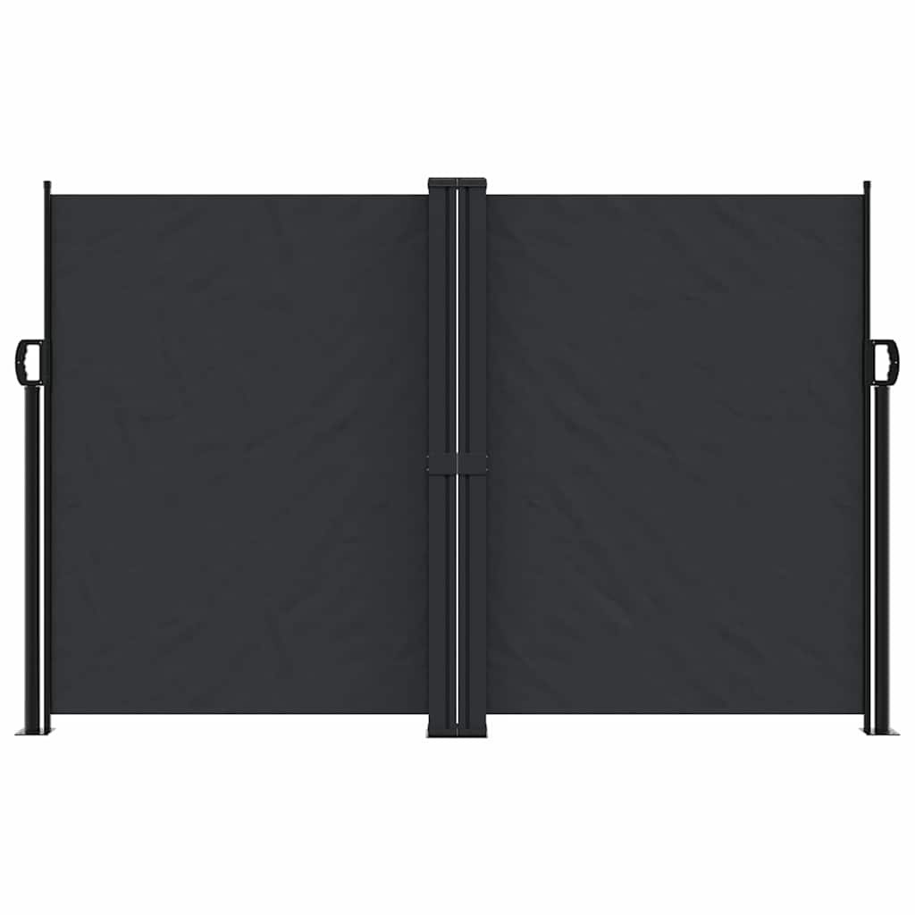 Vidaxx ausziehbarer Windschutz 160x600 cm schwarz