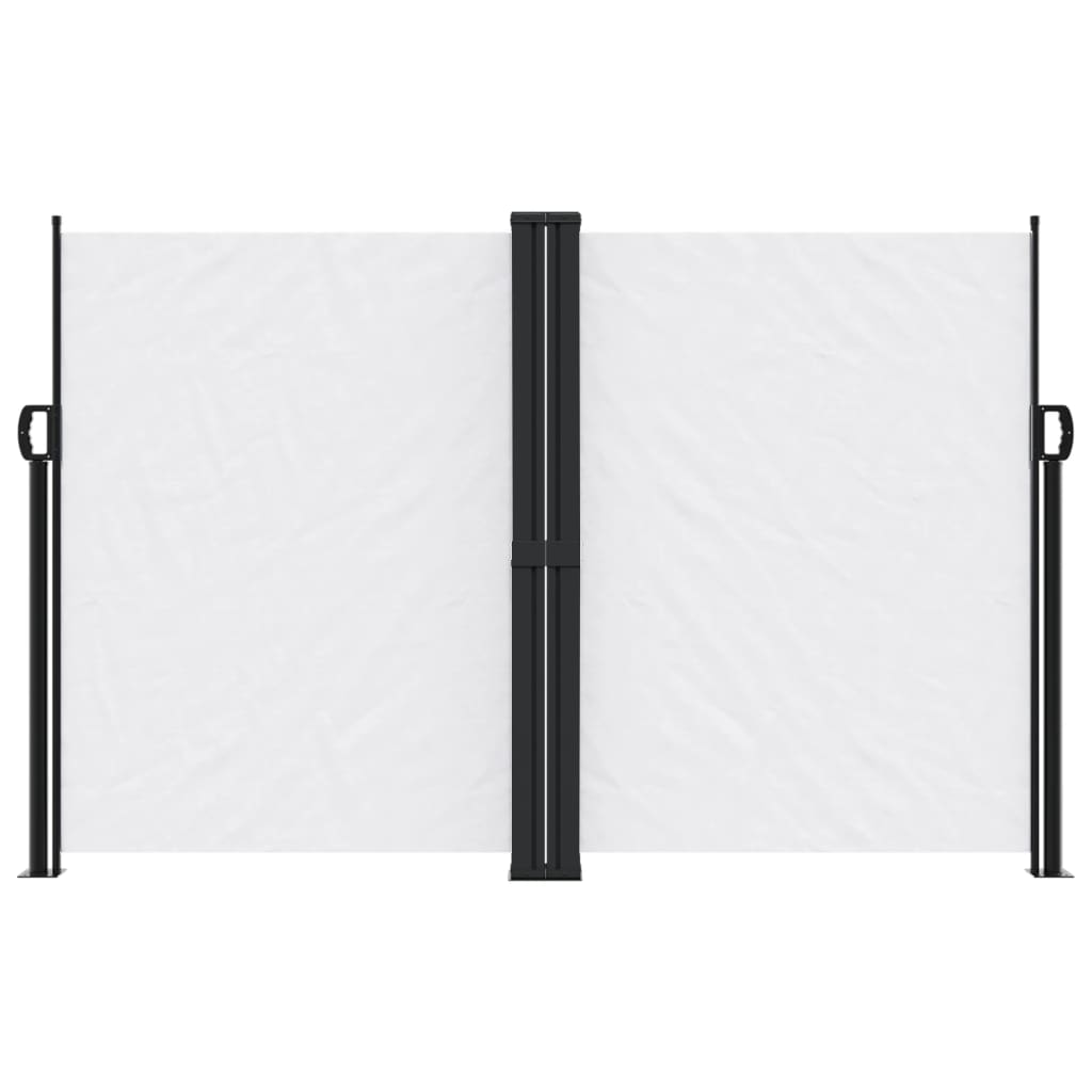 Vidaxx ausziehbarer Windschutz 160x600 cm weiß