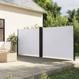 Vidaxx ausziehbarer Windschutz 160x600 cm weiß