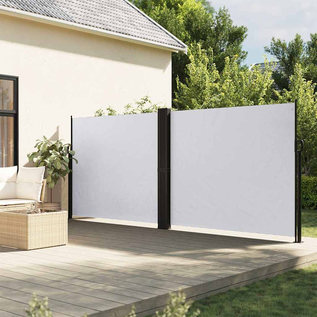 Vidaxx ausziehbarer Windschutz 160x600 cm weiß