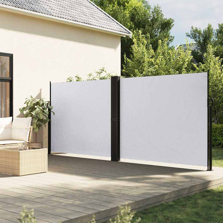 Vidaxx ausziehbarer Windschutz 160x600 cm weiß