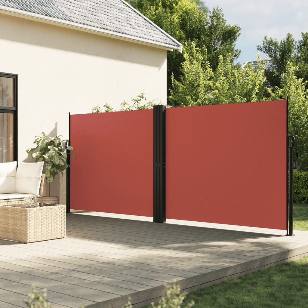 Vidaxx ausziehbarer Windschutz 160x600 cm Terrakotta