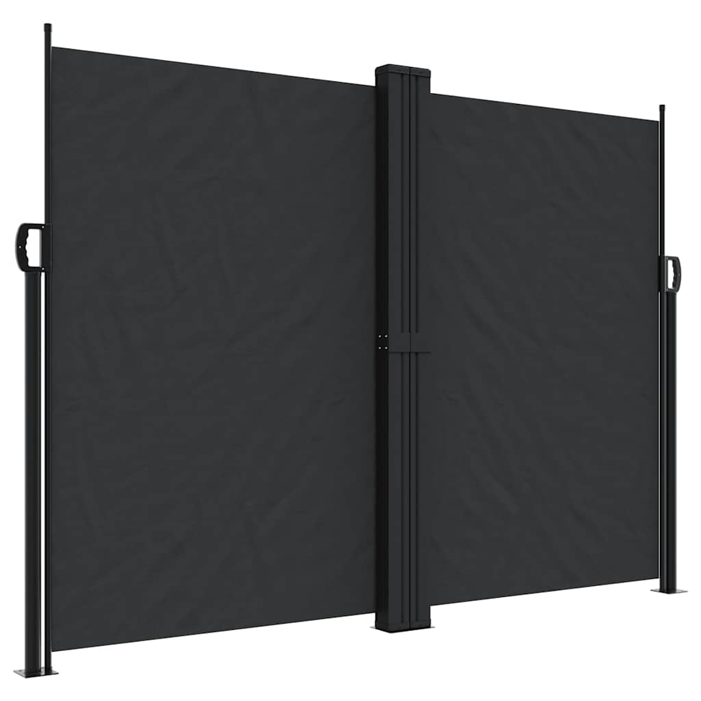 Vidaxx ausziehbarer Windschutz 180x600 cm schwarz