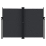 Vidaxx ausziehbarer Windschutz 180x600 cm schwarz