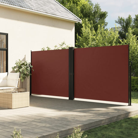 Vidaxx ausziehbarer Windschutz 180x600 cm braun