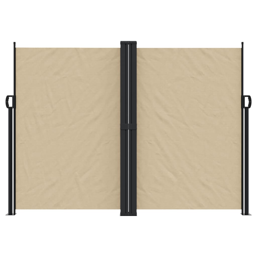 Vidaxx ausziehbarer Windschutz 180x600 cm beige
