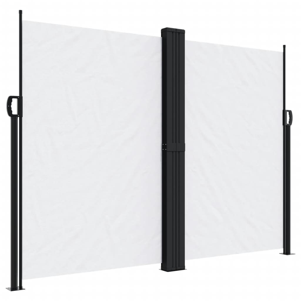 Vidaxx ausziehbarer Windschutz 180x600 cm weiß