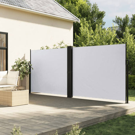 Vidaxx ausziehbarer Windschutz 180x600 cm weiß