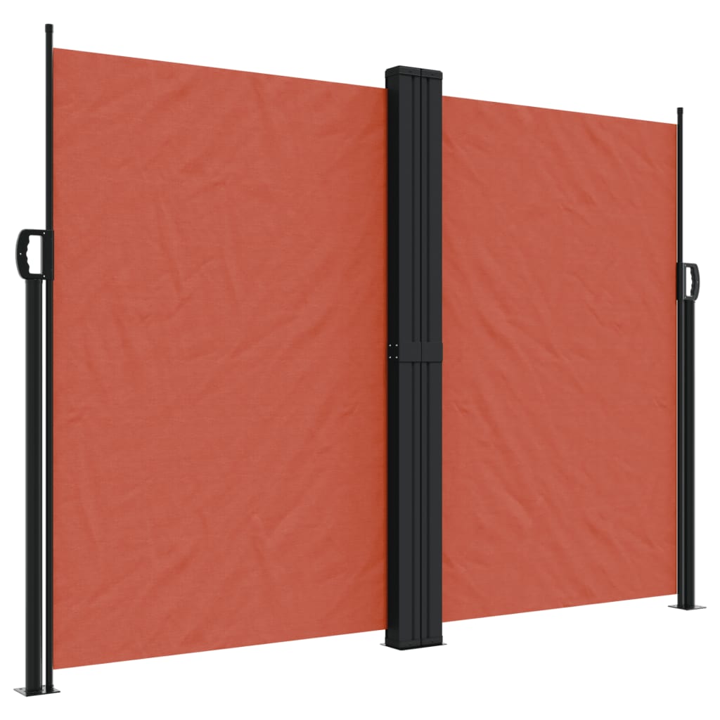 Vidaxx ausziehbarer Windschutz 180x600 cm Terrakotta