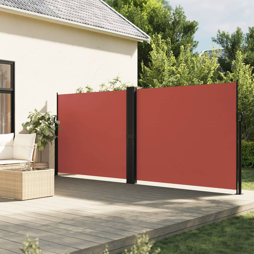 Vidaxx ausziehbarer Windschutz 180x600 cm Terrakotta