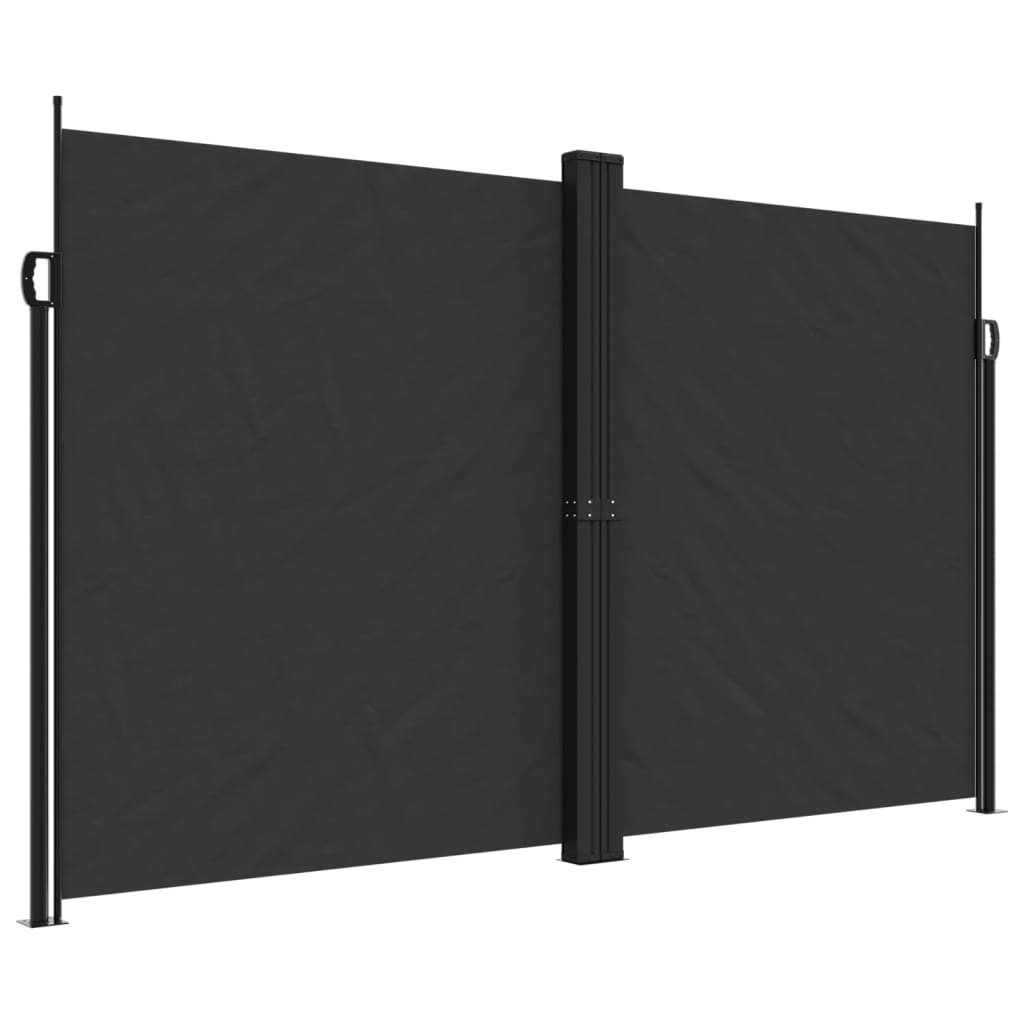 Vidaxx ausziehbarer Windschutz 200x600 cm schwarz