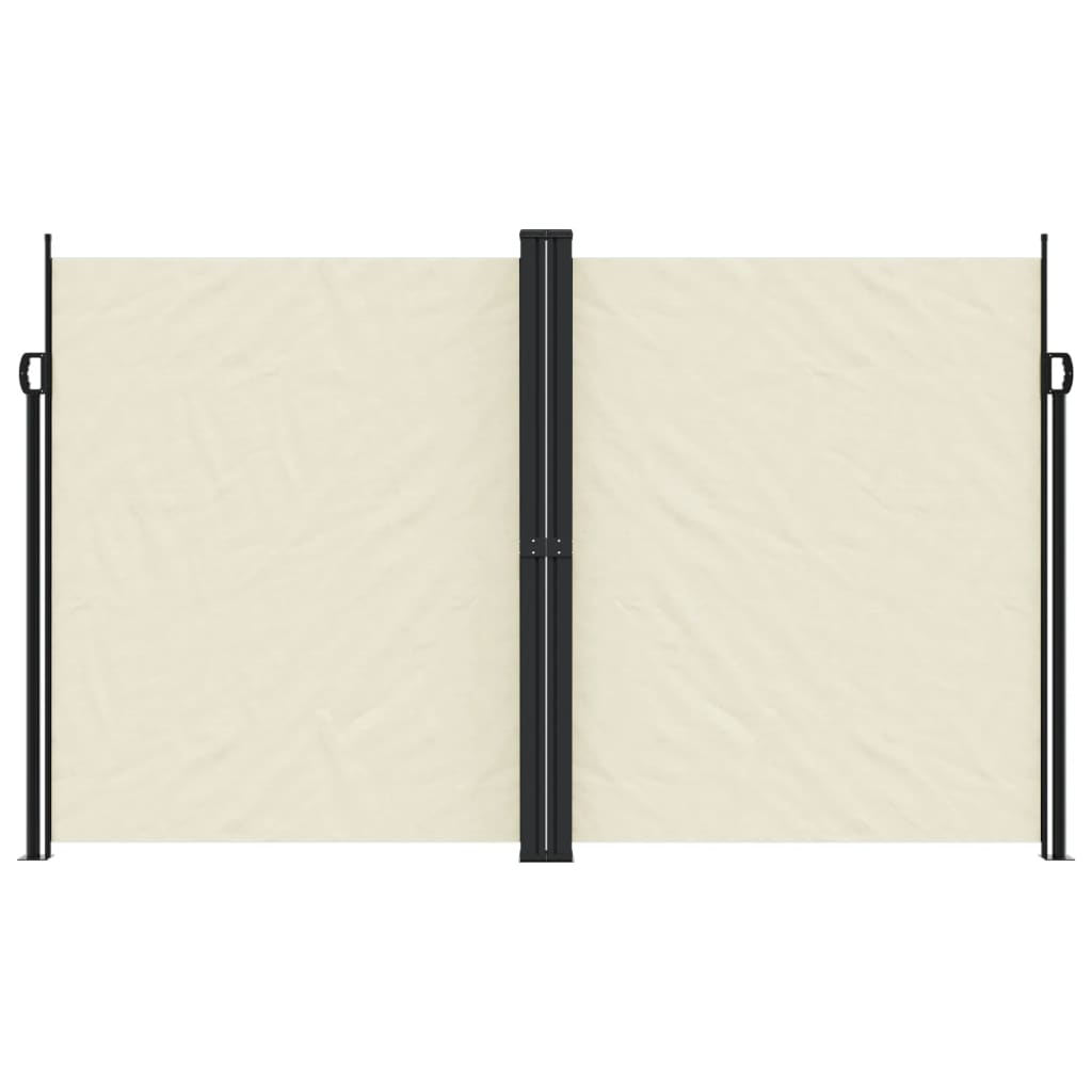 Vidaxx ausziehbarer Windschutz 200x600 cm cremefarben