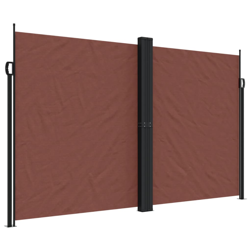 Vidaxx ausziehbarer Windschutz 200x600 cm braun