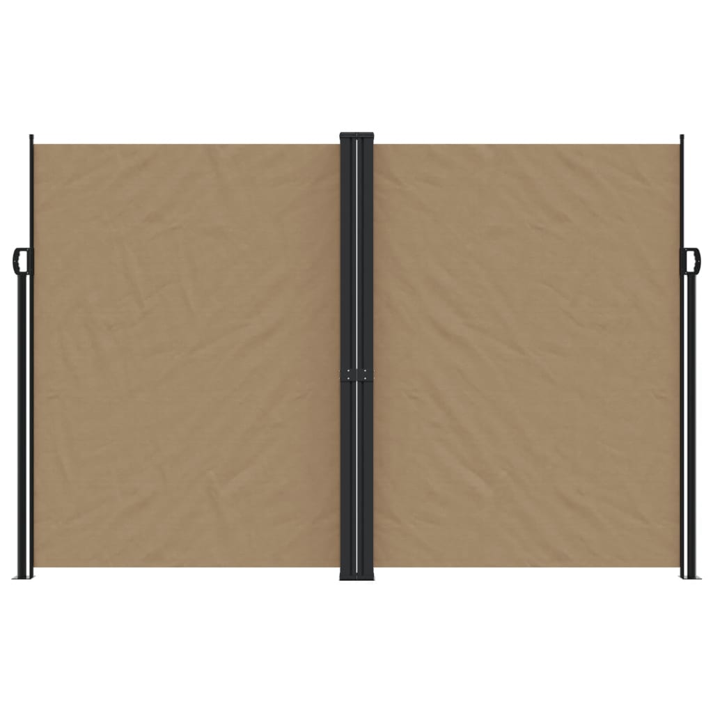 Vidaxx ausziehbarer Windschutz 220x600 cm Taupe