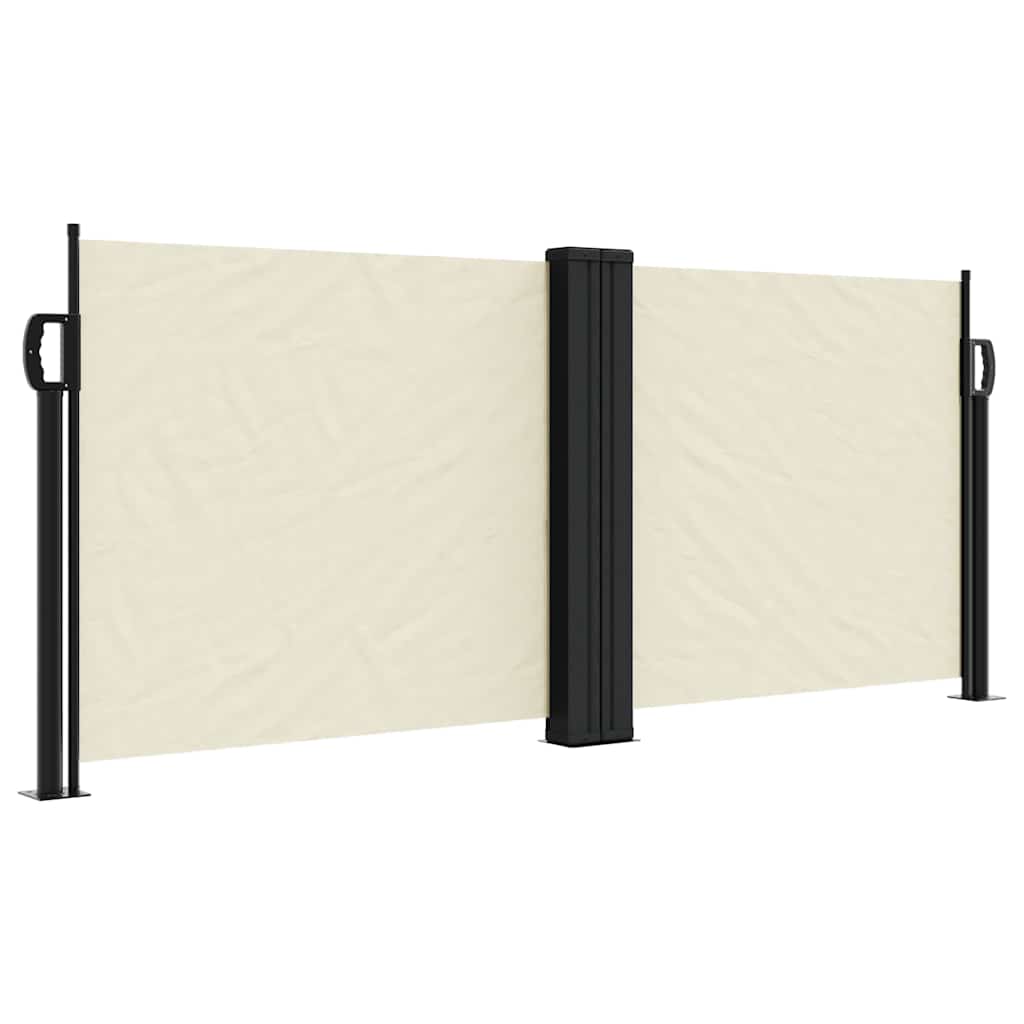Vidaxx ausziehbarer Windschutz 100x1000 cm creme