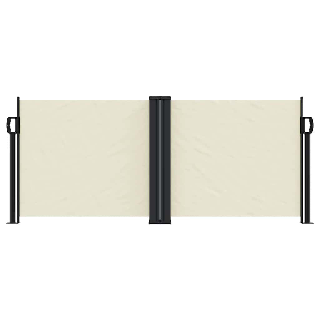Vidaxx ausziehbarer Windschutz 100x1000 cm creme